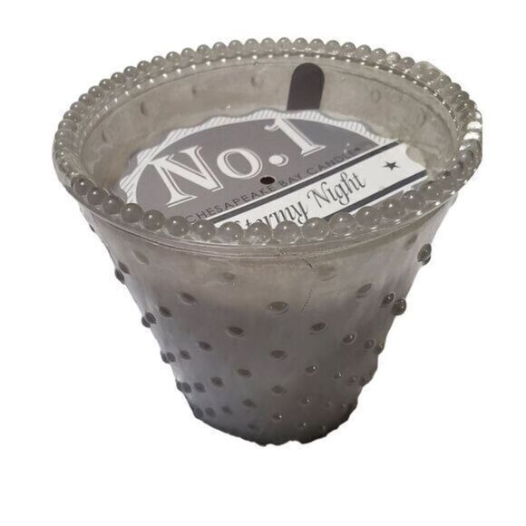 Chesapeake Bay Other - Chesapeake Bay No.1 Stormy Night Hobnail Glass Scented Candle Decorative